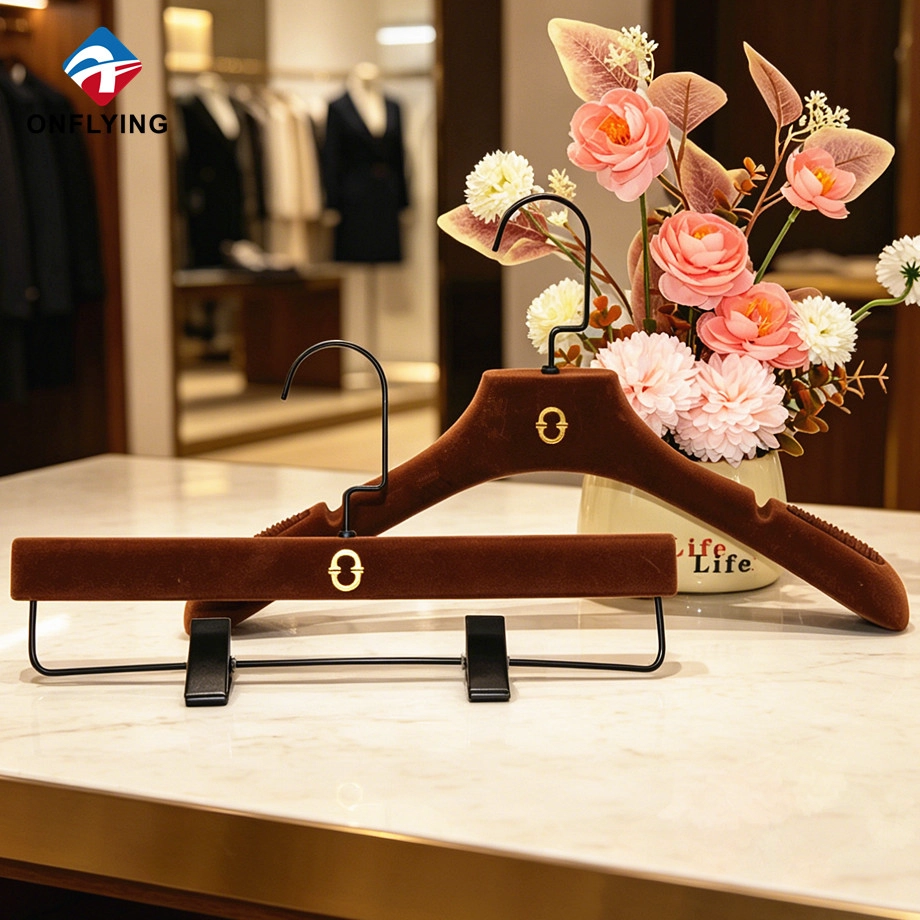 Velvet Flocked Hanger Set factory
