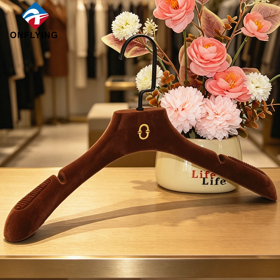 Velvet Flocked Hanger Set factory