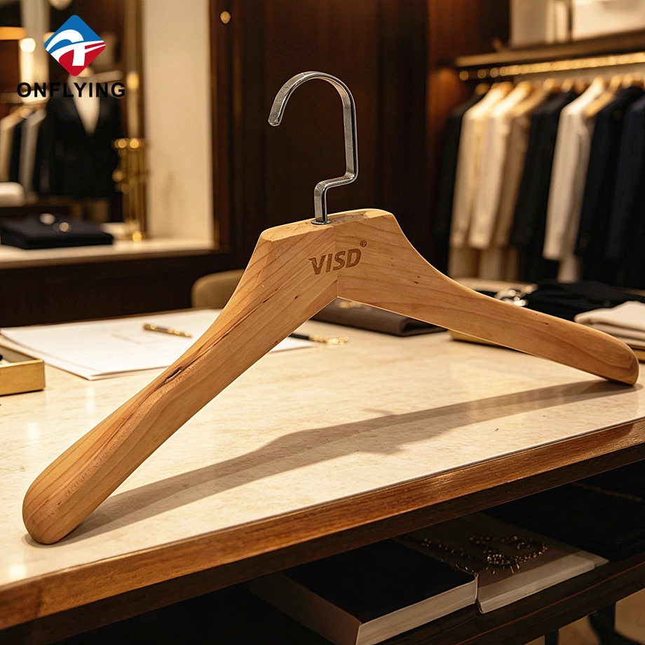 Chine Armoire en résine haut de gamme avec logo gravé pour garage, cintre en bois massif naturel, fournisseur de Chine fabricant