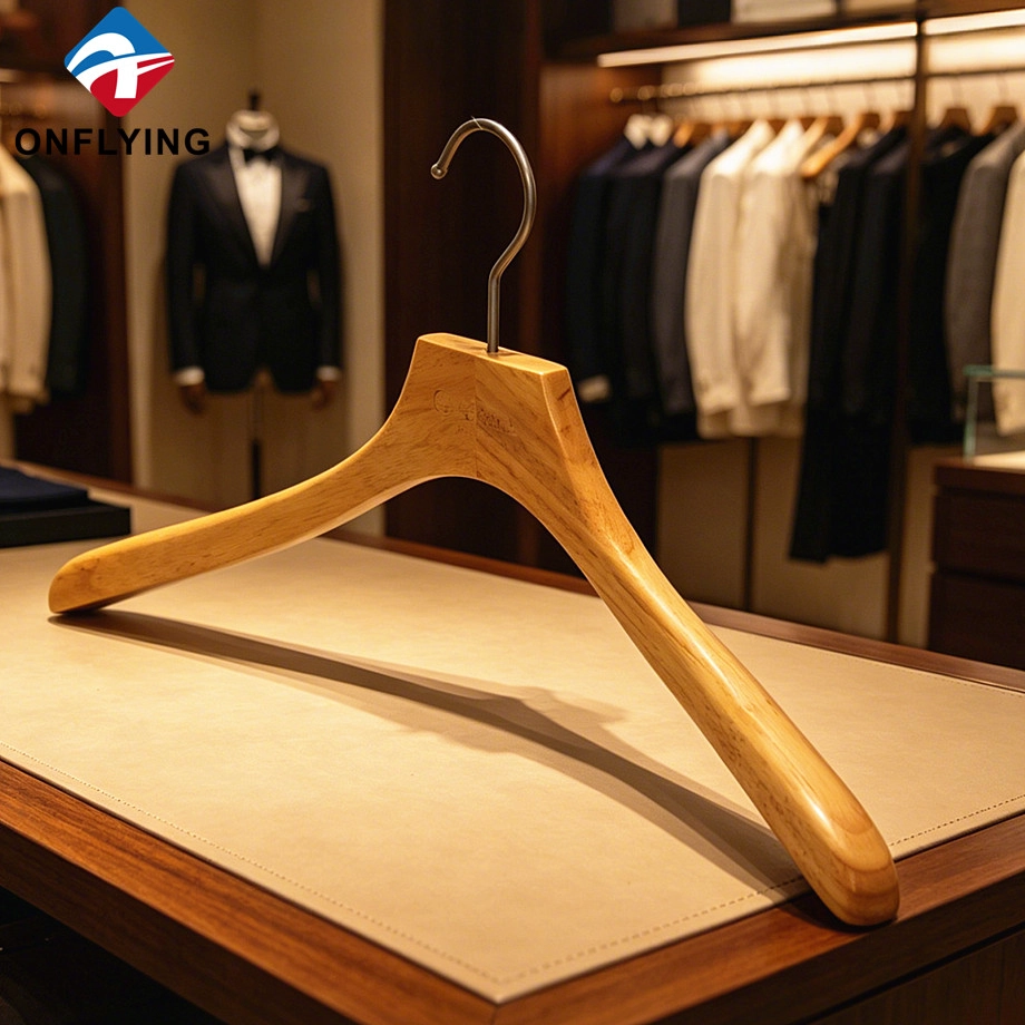 China Beech Wood Clothing Hanger