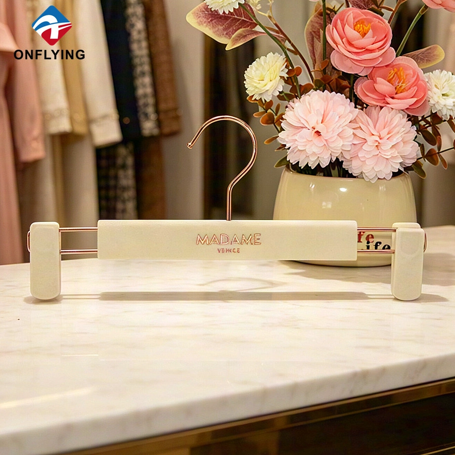 Flocked Velvet Pants Hanger manufacturer