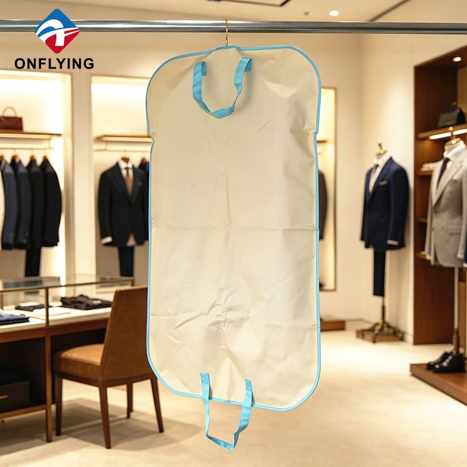 Vêtement de conception de passepoil bleu à la mode de haute qualité, couverture Oxford crémeuse robuste, usine de Chine