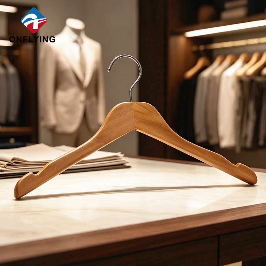 Natural Wooden Clothes Hanger factory