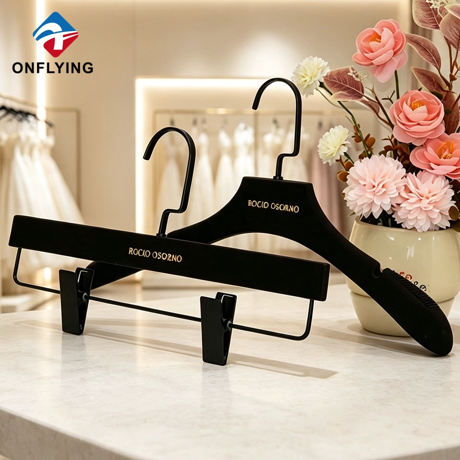 Elegant Flocked Hanger Set manufacturer