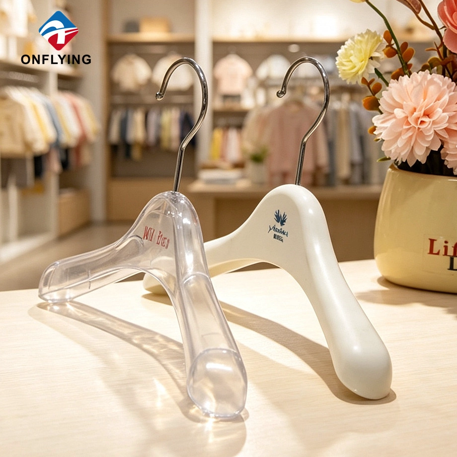 Custom Printable logo Daily Closet Luxury PP Plastic Plastic Kid Hanger Set Manufacturer China