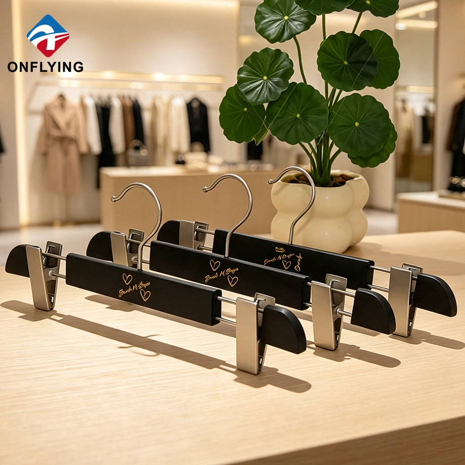 中国 Long-lasting Reliable Factory Custom logo Sizes Robust Modern Wooden Pants Hanger Supplier China - COPY - 47837e 制造商