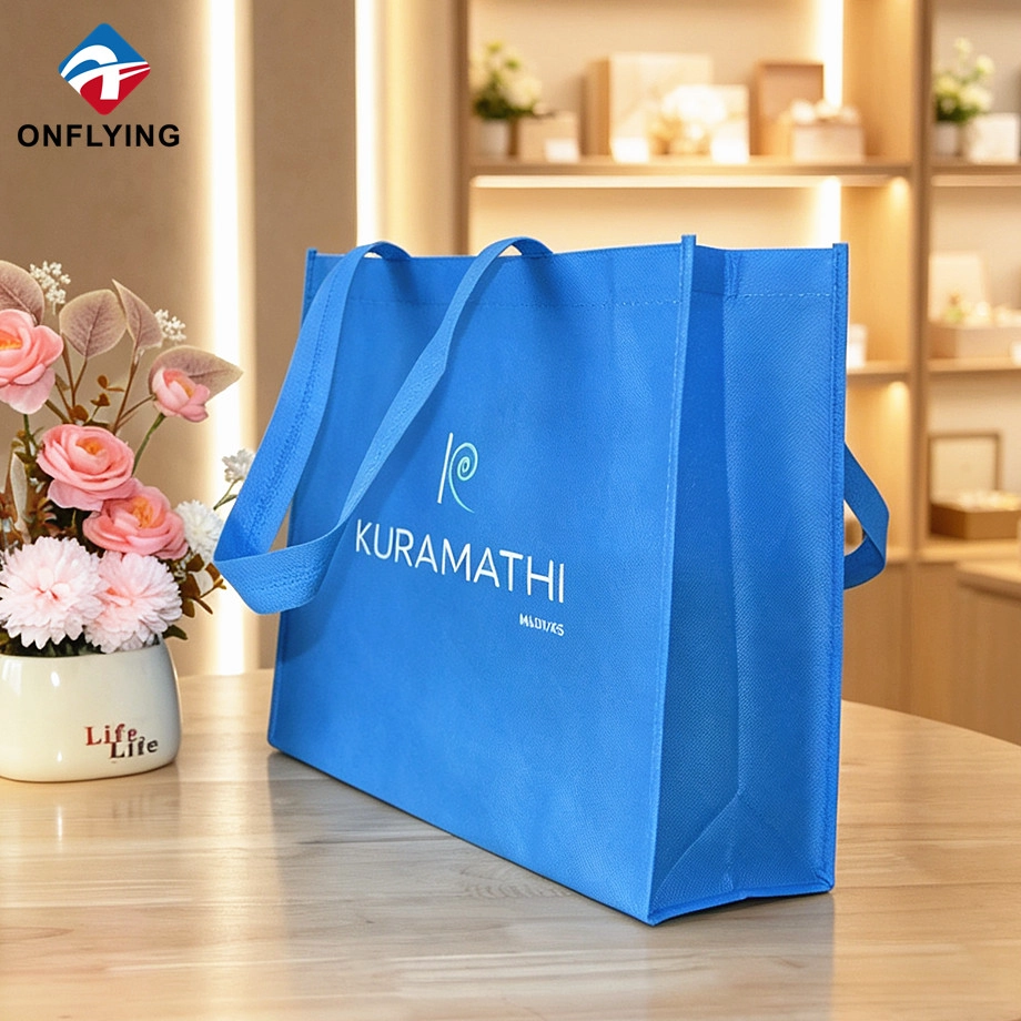 porcelana Exquisito supermercado portátil almacenamiento reutilizable personalizado bolso de compras no tejido proveedor China fabricante