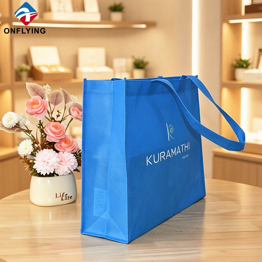 Exquisito supermercado portátil almacenamiento reutilizable personalizado bolso de compras no tejido proveedor China