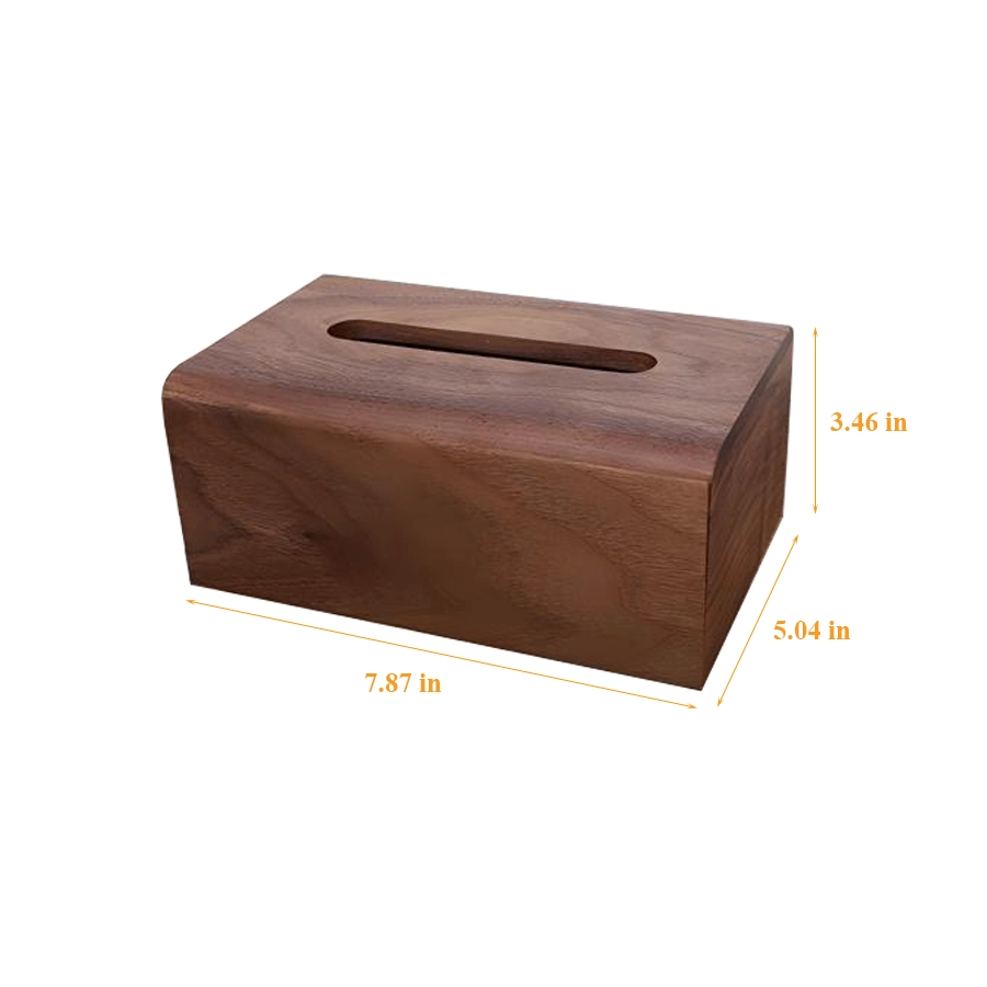 Boîte de tissus en gros en bois Hédieux support de boîte de serviette de grande capacité