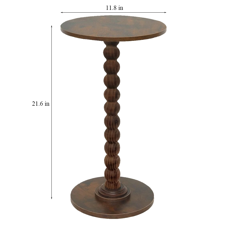Table de bord ronde en gros, petite table de boisson, table de chevet