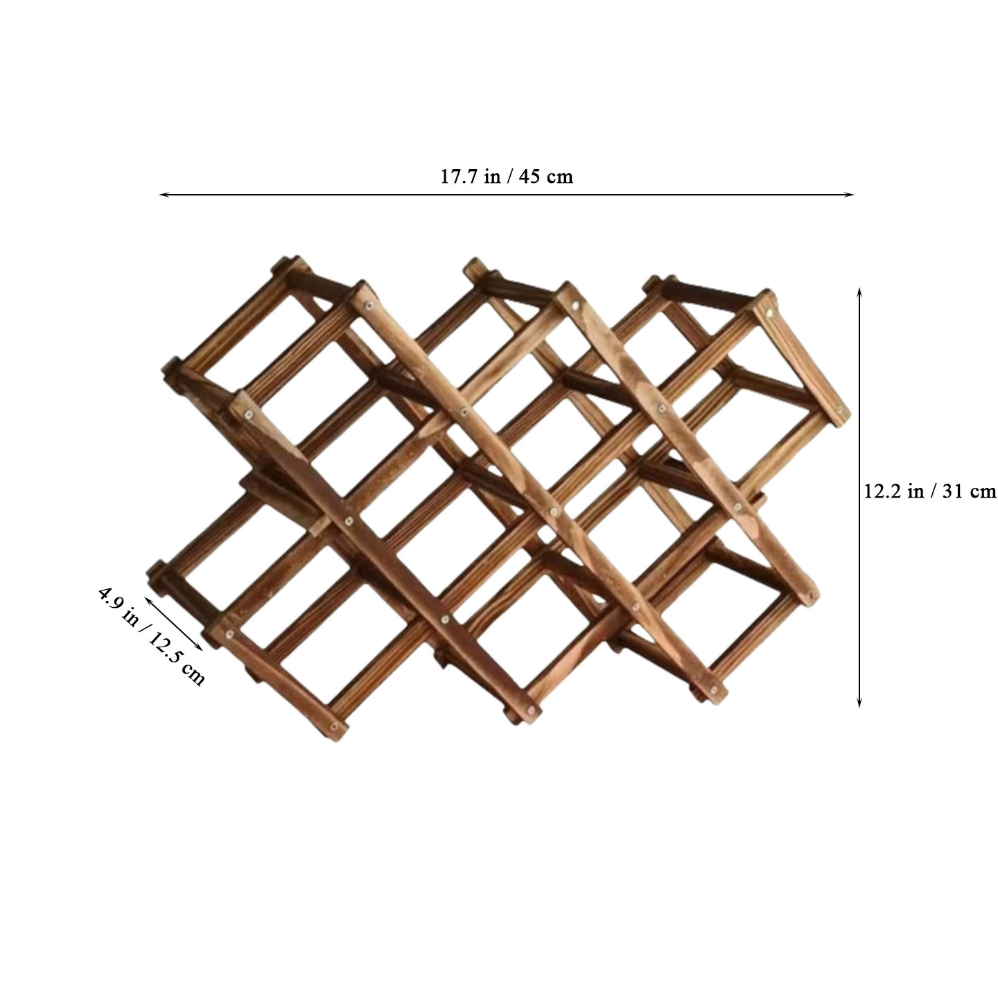 Racks à vin en bois pliables en gros.