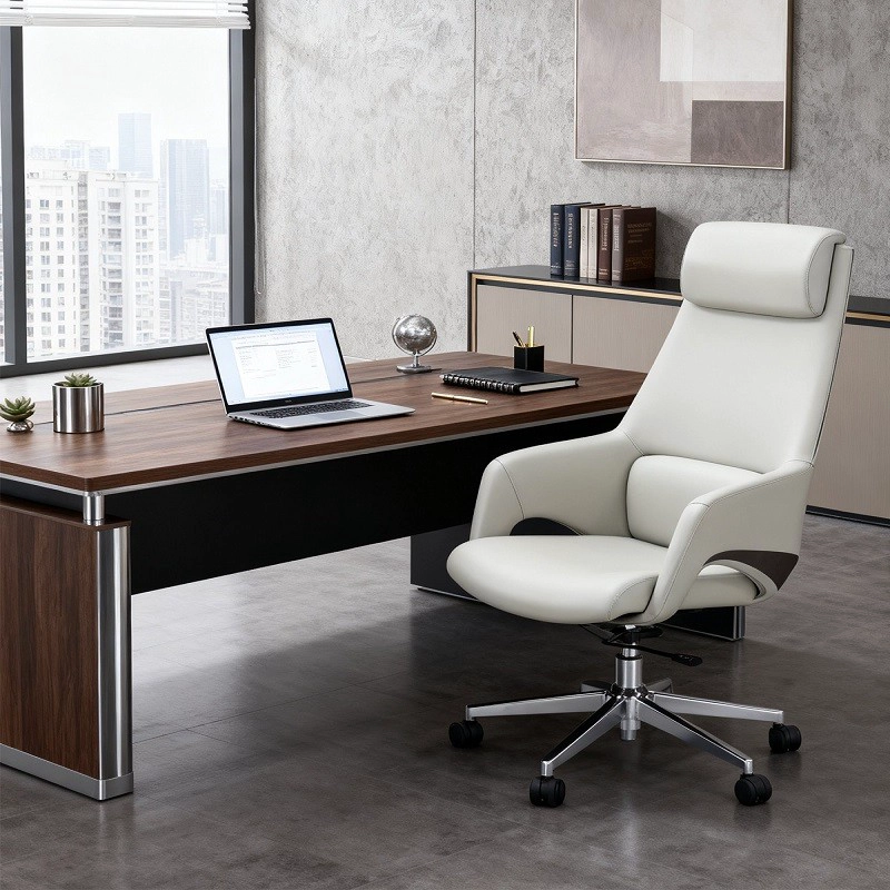 China Factory Price Bulk Office Manager Chairs - Silicone Leather & Cotton Comfort manufacturer