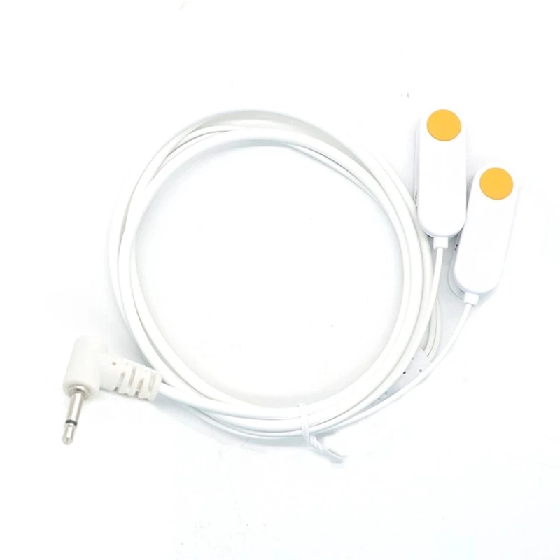 中国 90° 3.5mm 音频插头至双 ABS 耳夹电极电缆 制造商