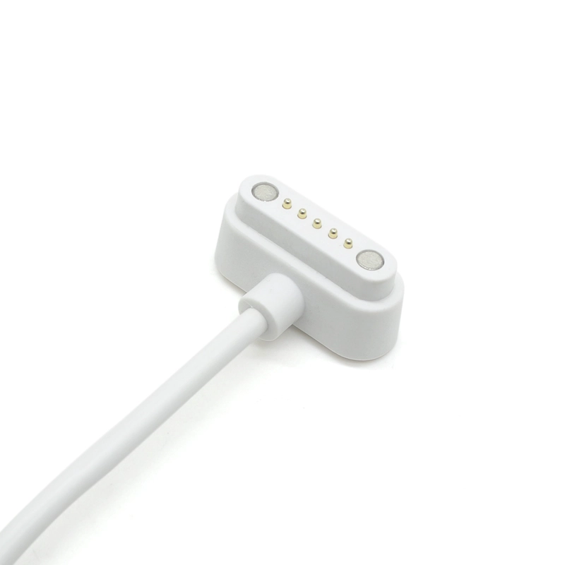 China 5-Pin Spring-Loaded Contact to 5-Lead ECG/EMG Electrode Cable manufacturer