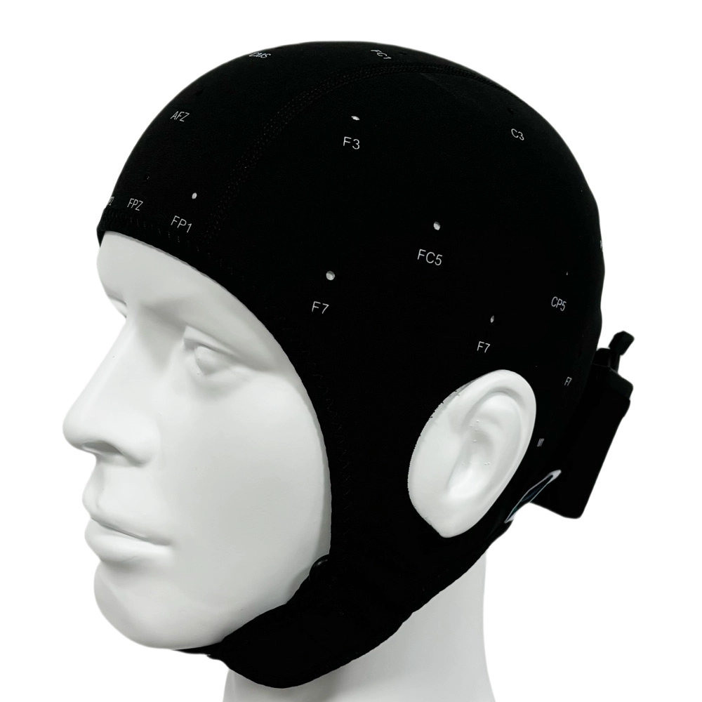 الصين غطاء قطب كهربائي لتخطيط كهربية الدماغ (EEG) ذو 32 قناة مع تحديد موضع القطب الكهربائي من 10 إلى 20 الصانع