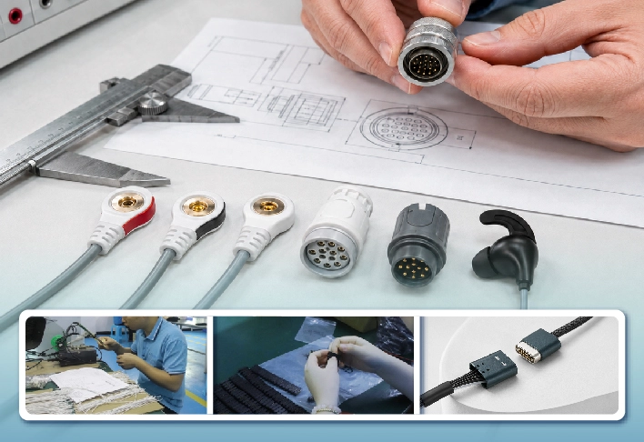 هندسة الأقطاب الكهربائية والكابلات والواجهات
