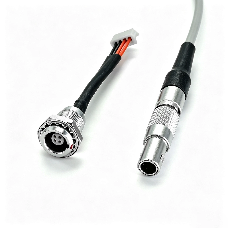Cina Connettore femmina in metallo compatibile LEMO a 4 pin per cavo medico terminale a 4 pin PH2.0 produttore