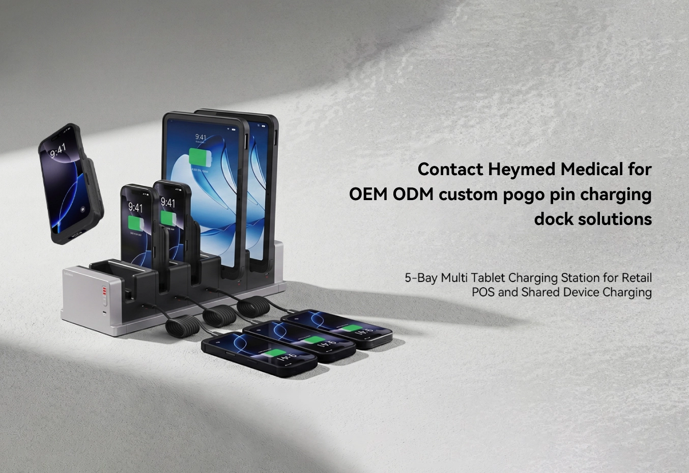 HM-PD-TD01 Magnetic Pogo Pin Tablet Charging Dock