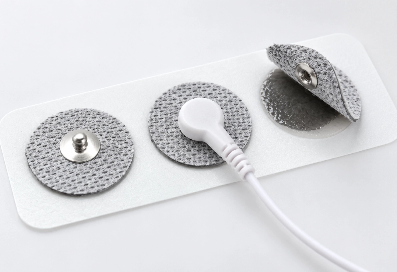 3er-Set vorgelierte Schnappelektrodenpads für TENS- und EMS-Geräte