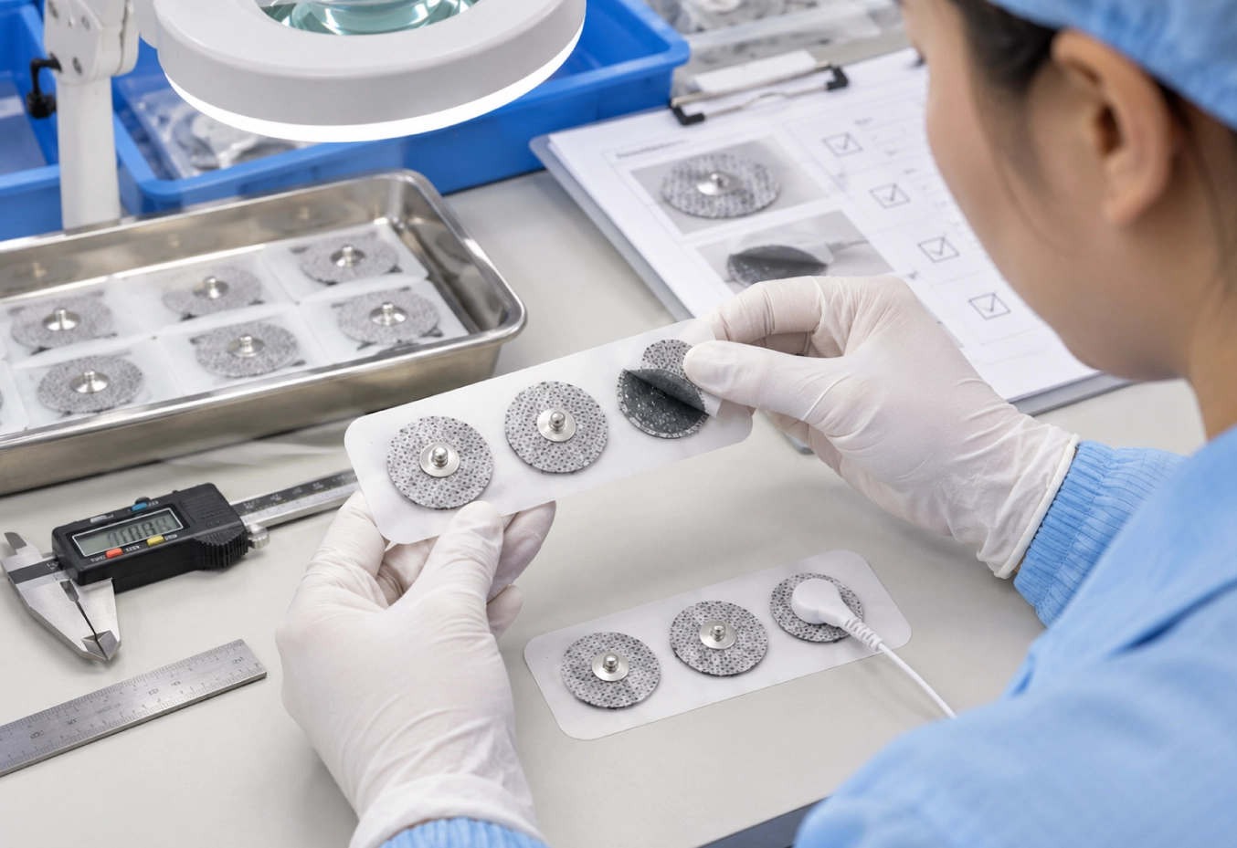 3er-Set vorgelierte Schnappelektrodenpads für TENS- und EMS-Geräte