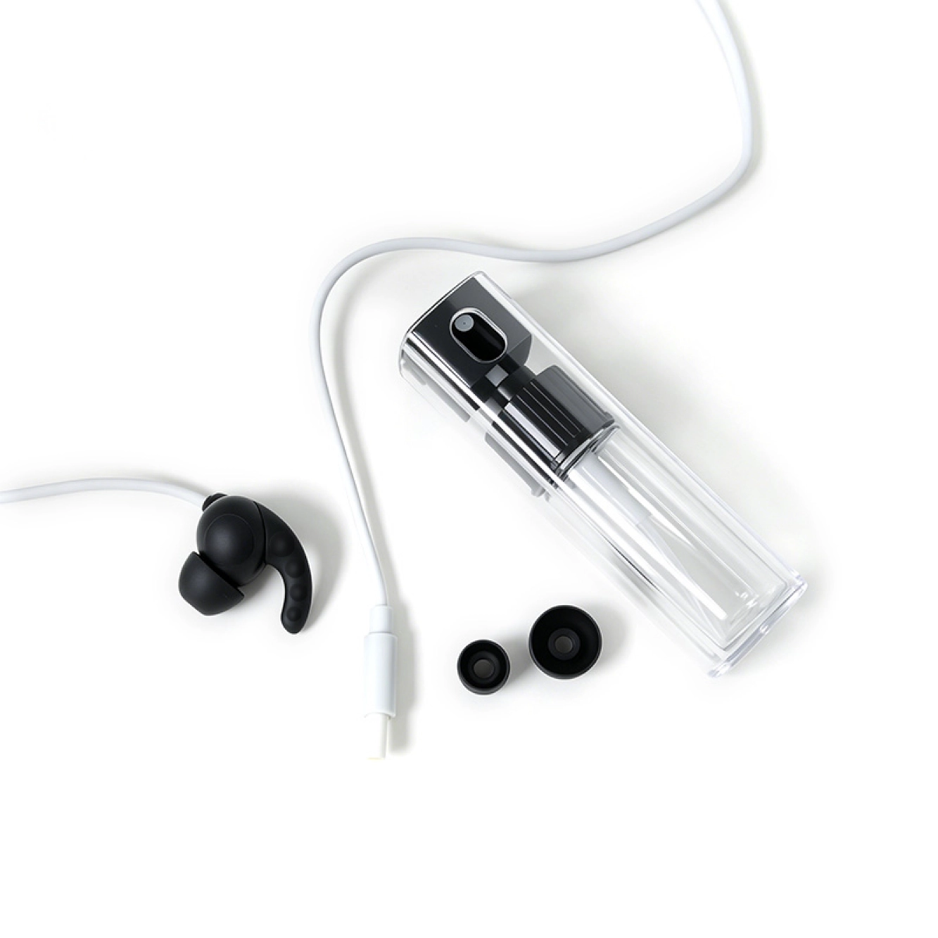 porcelana Kit de cable de electrodo con clip para oreja, tVNS/taVNS, CC de 2,35 mm, con botella pulverizadora fabricante