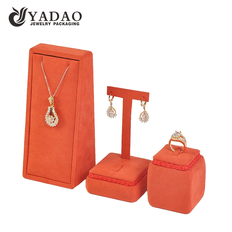 Pabrik penjualan besar perhiasan counter window display stand props set untuk toko-toko