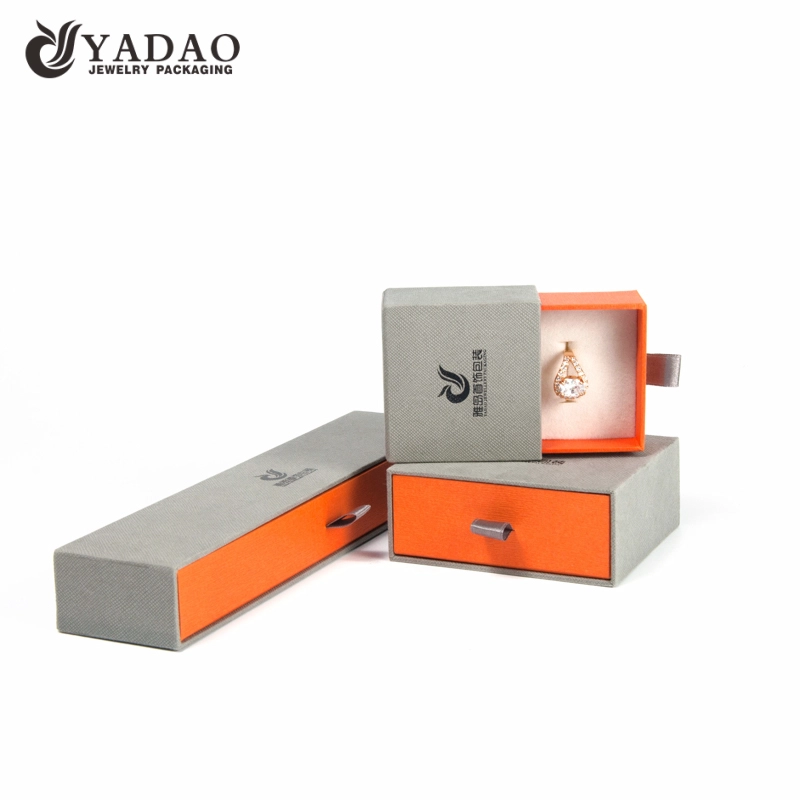 China wholesales paper drawer box ring packaging box sponge ring slot jewelry storage box Christmas gift box manufacturer