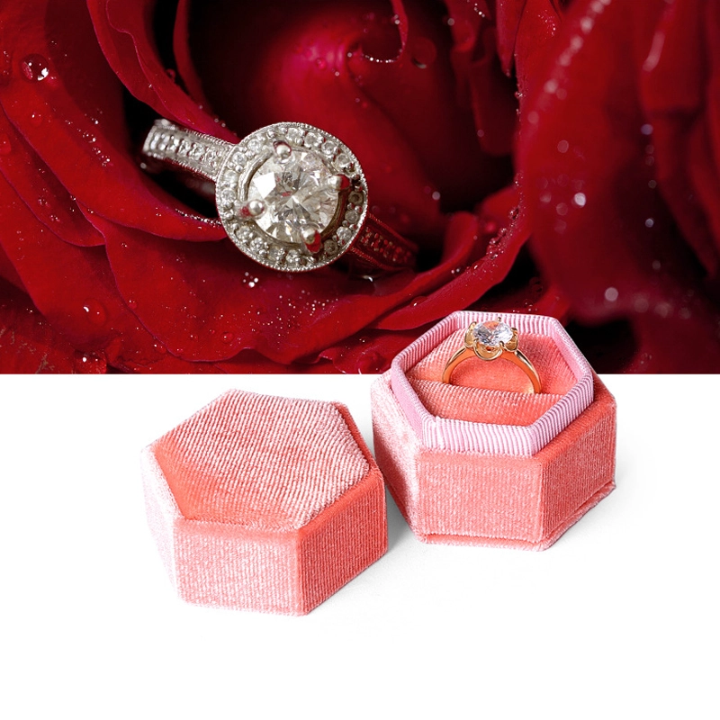 Jewelry packaging box low quantity box pack of velvet Moq for ring earrings and pendant