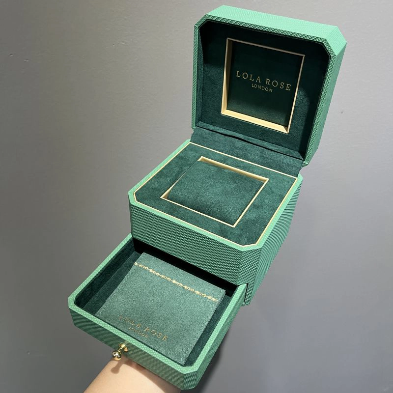 China Luxurious watch brand double drawer multi-function box with flap pouch for jewelry packaging Christmas gift box manufacturer