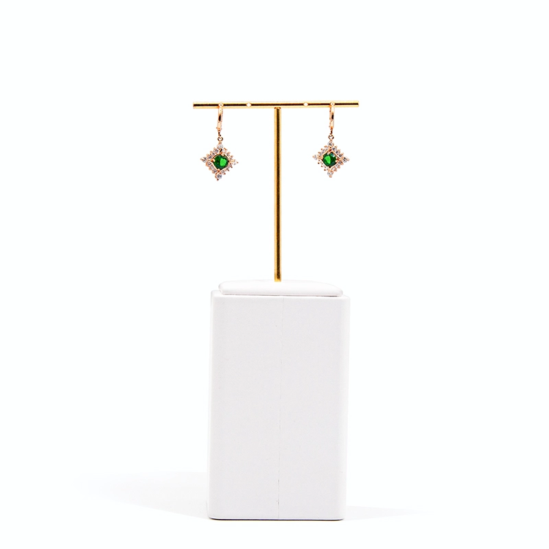 elegant pure white leather resin necklace bust jewelry display organization props exhibition