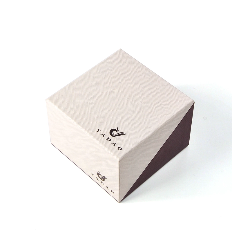 Scatola per orecchini pendenti in carta ruvida magnetica in cartoncino inserto personalizzato per dimensioni del logo per diversi gioielli