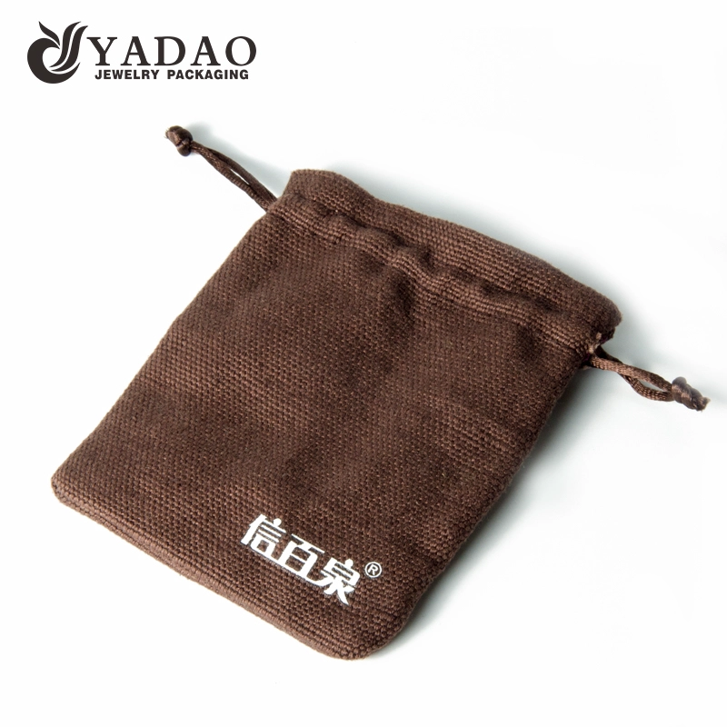 Tsina Linen pouch na bag ng alahas na packaging na may libreng customized na kulay ng logo para sa packaging ng regalo ng alahas Manufacturer