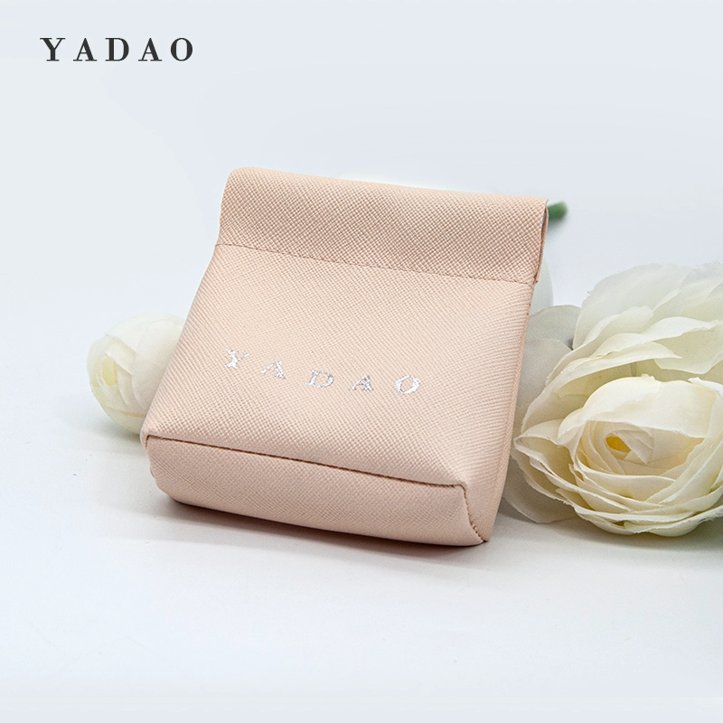 YADAO-Lederbeutel-Schmuckverpackungsbeutel mit kostenloser individueller Logofarbe für Schmuck-Geschenkverpackungen