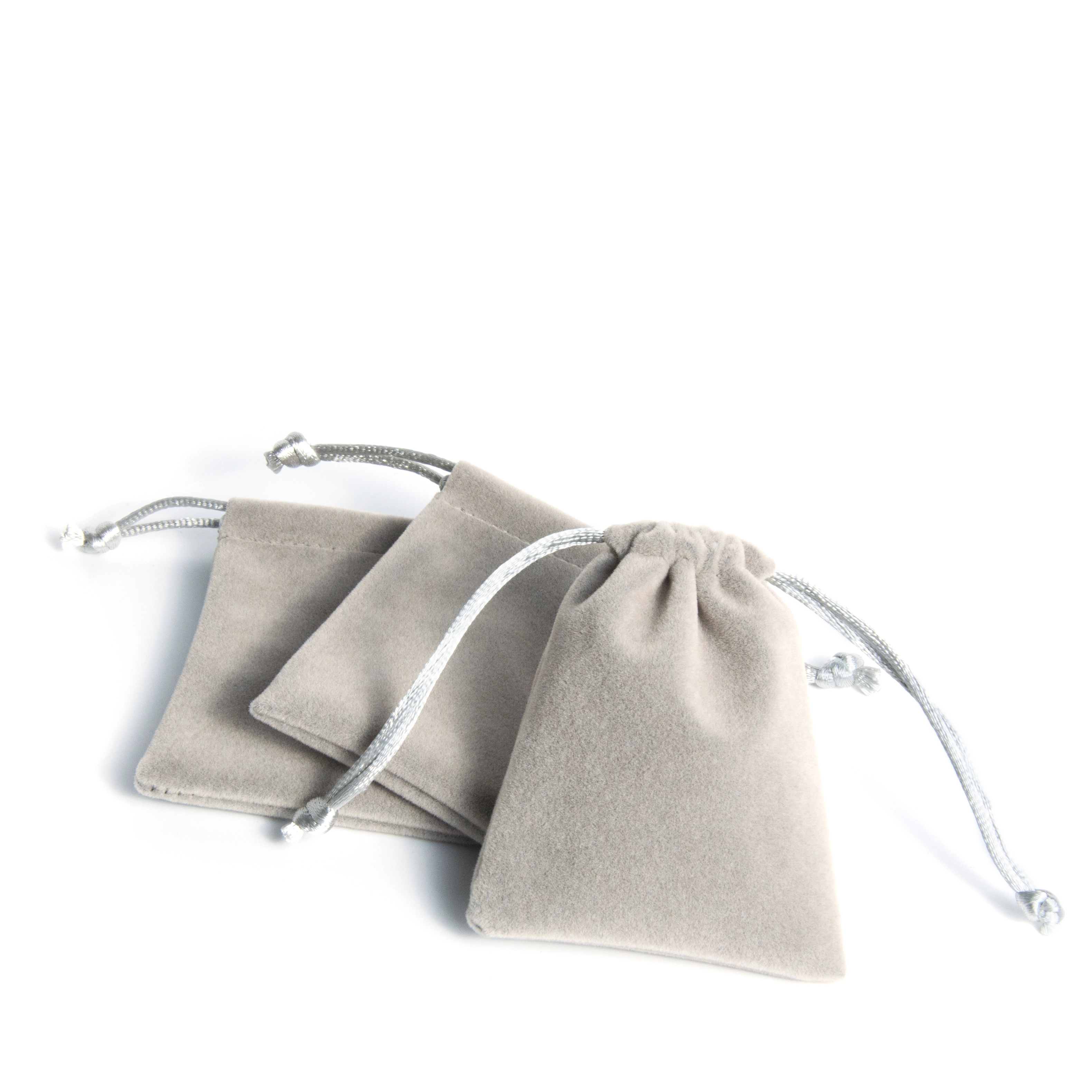 Pochette à bijoux en velours avec cordon de serrage, couleur et logo personnalisés bleu noir