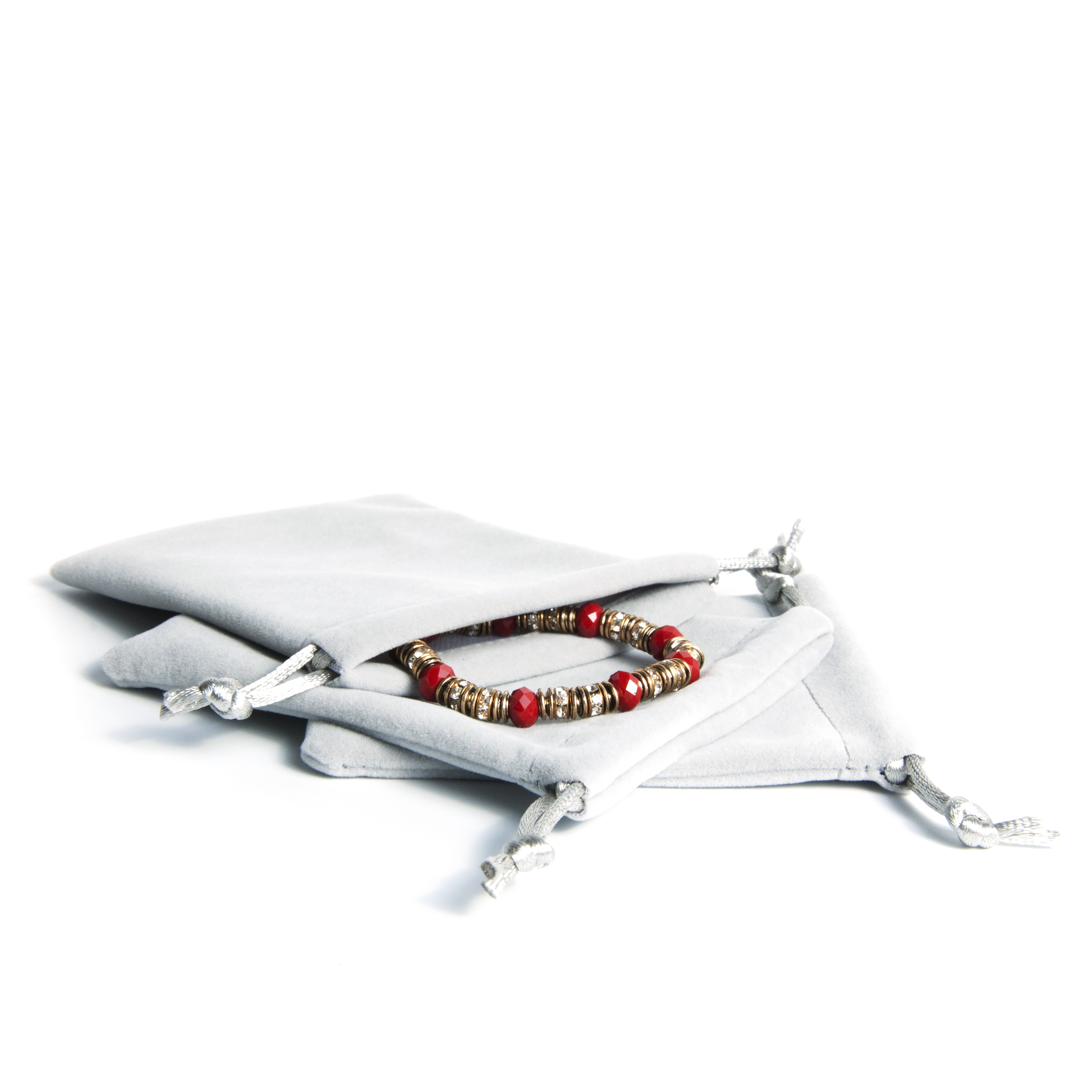 Pochette à bijoux en velours avec cordon de serrage, couleur et logo personnalisés bleu noir