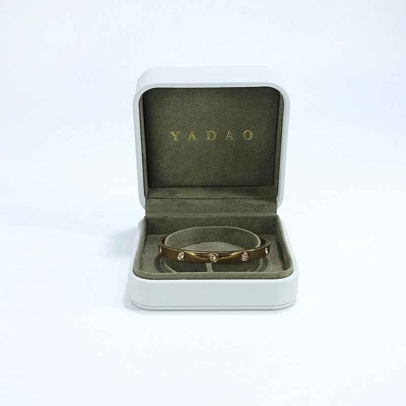YADAO Nyt design læder lang armbånd boks med ruskind indsats materiale fri custom