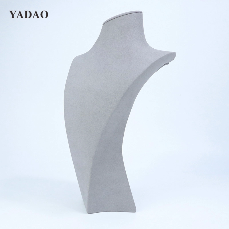 Bộ trưng bày trang sức sợi nhỏ màu xám cao cấp đầy đủ cho phòng trưng bày cửa hàng mới về đồ trang sức khác nhau
