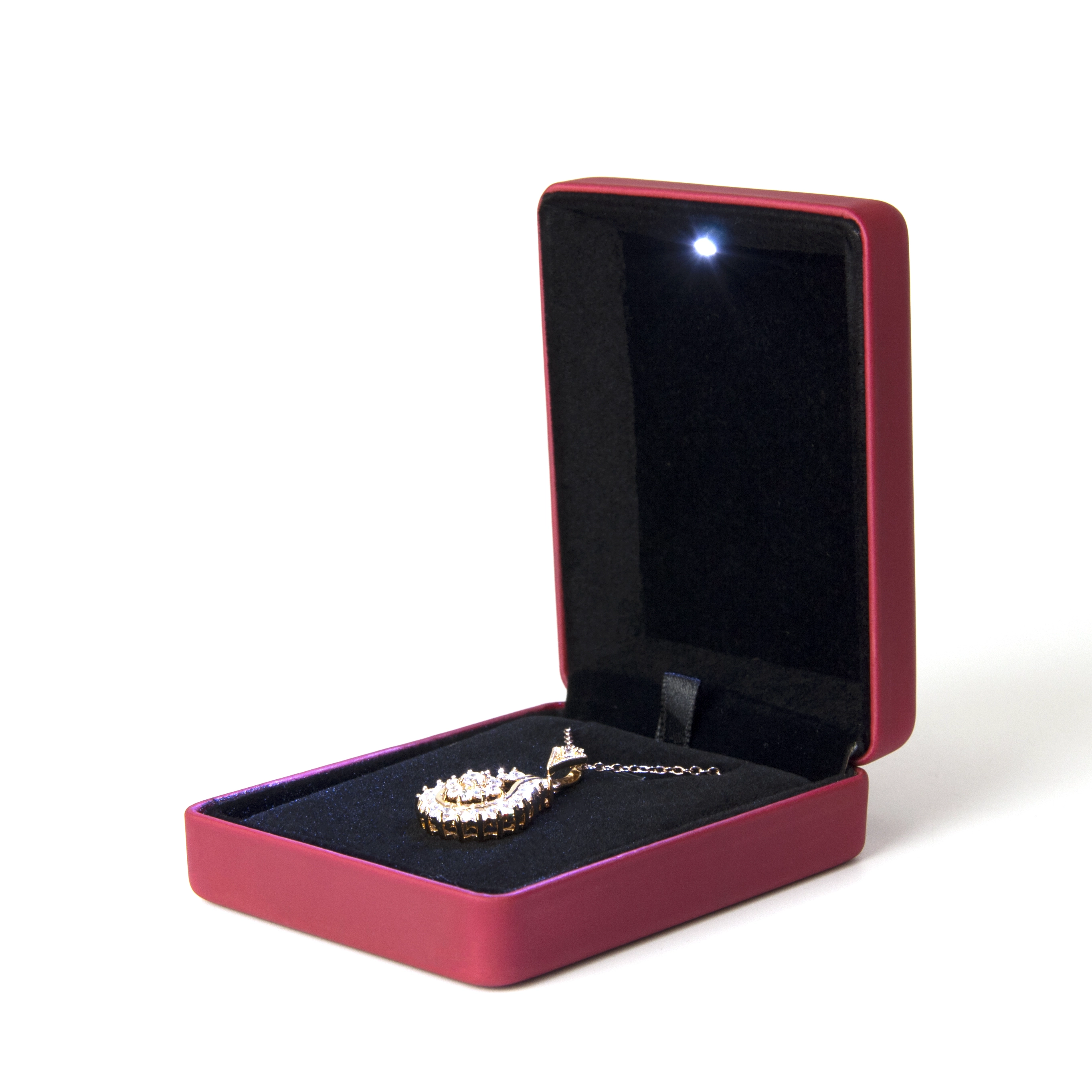 Banayad na Kahon ng Alahas Pu Leather Packaging Custom na Kulay ng Singsing Hikaw Necklace Bracelet Bangle Box