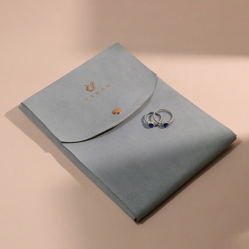 Custodia per gioielli per collana Borsa per gioielli grande in microfibra Dimensioni personalizzate Colore