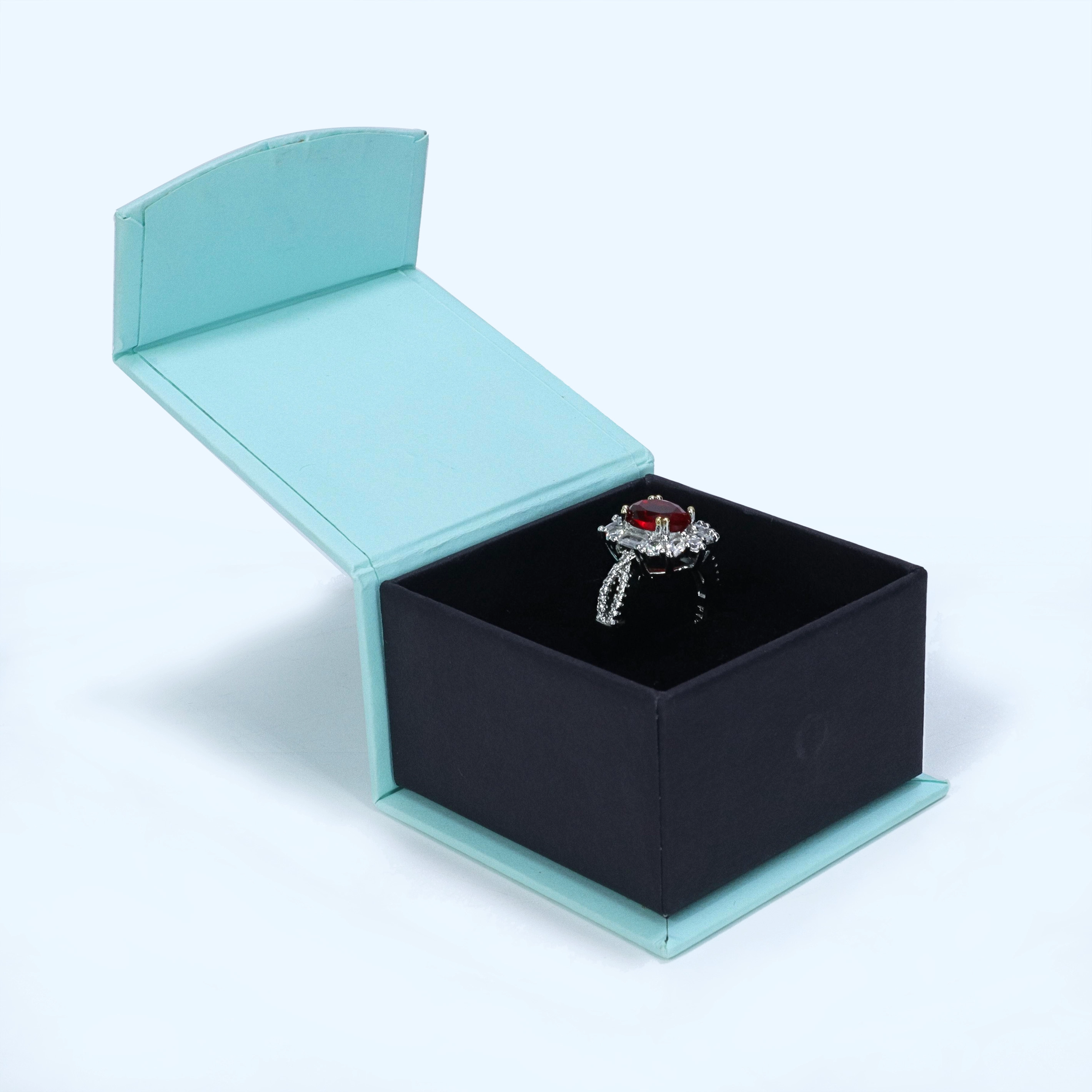 Aangepaste sieraden doos magneet flap papier doos voor ring oorbellen ketting armband