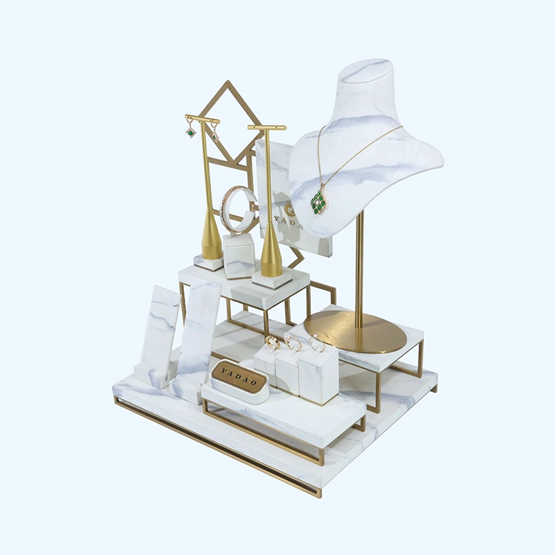 Pu Leather Jewelry Display with Metal for Showcase Small MOQ - COPY - ijg85b