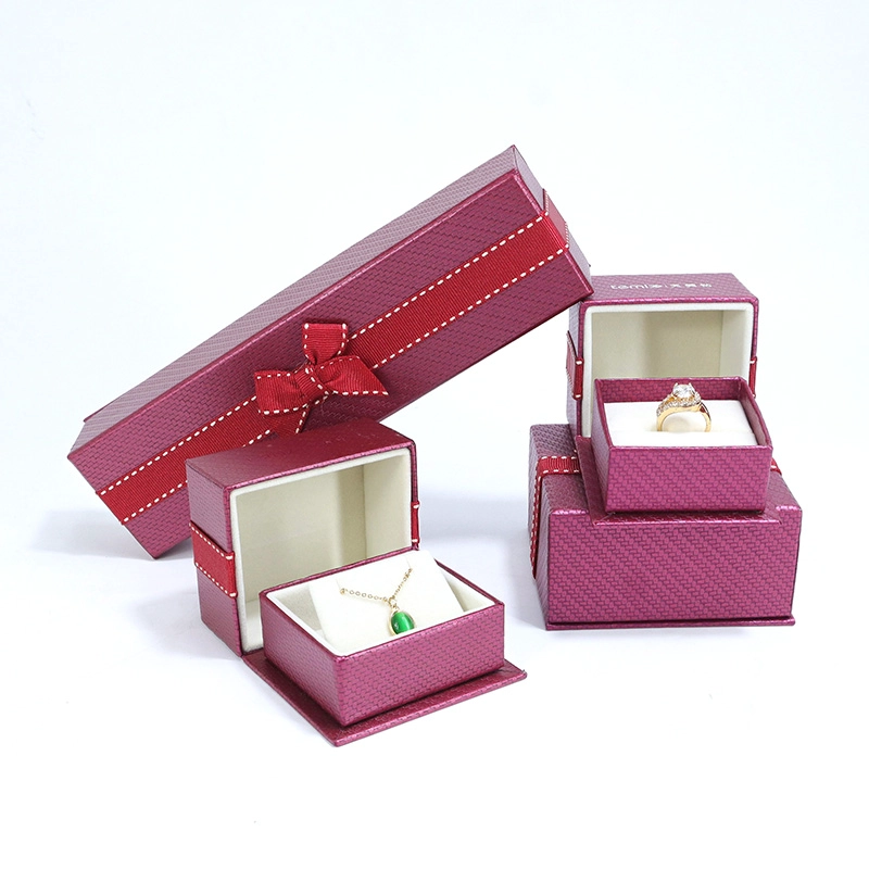 Custom Jewelry Box with Decorative Ribbon Custom Size Color