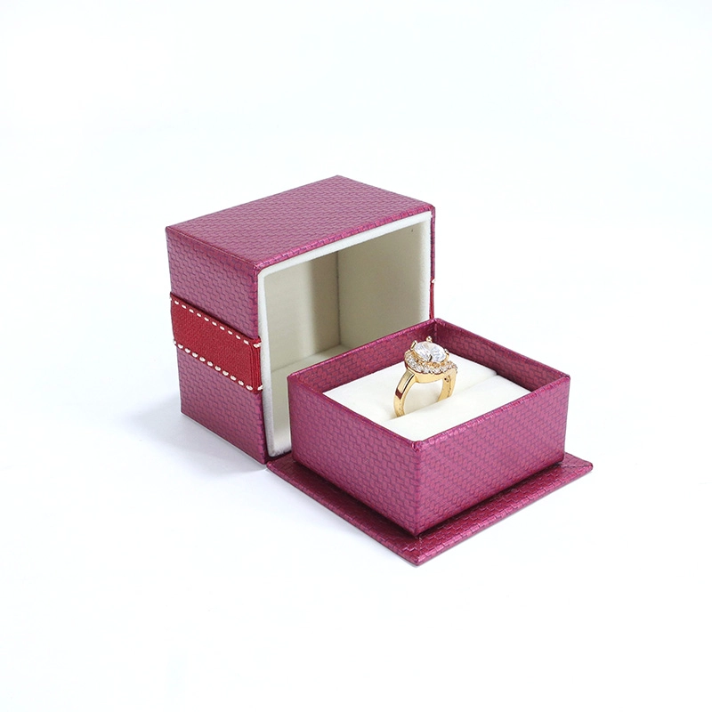 Custom Jewelry Box with Decorative Ribbon Custom Size Color