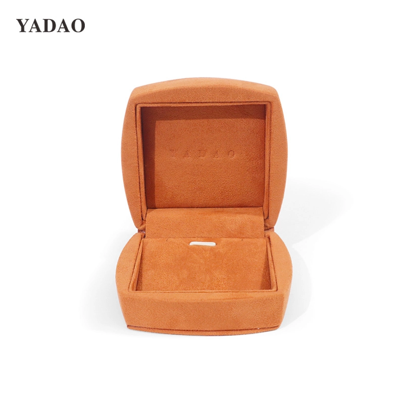 Eyes catching High-end expensive luxurious fine jewelry set customized limited edition suede microfiber packaging box