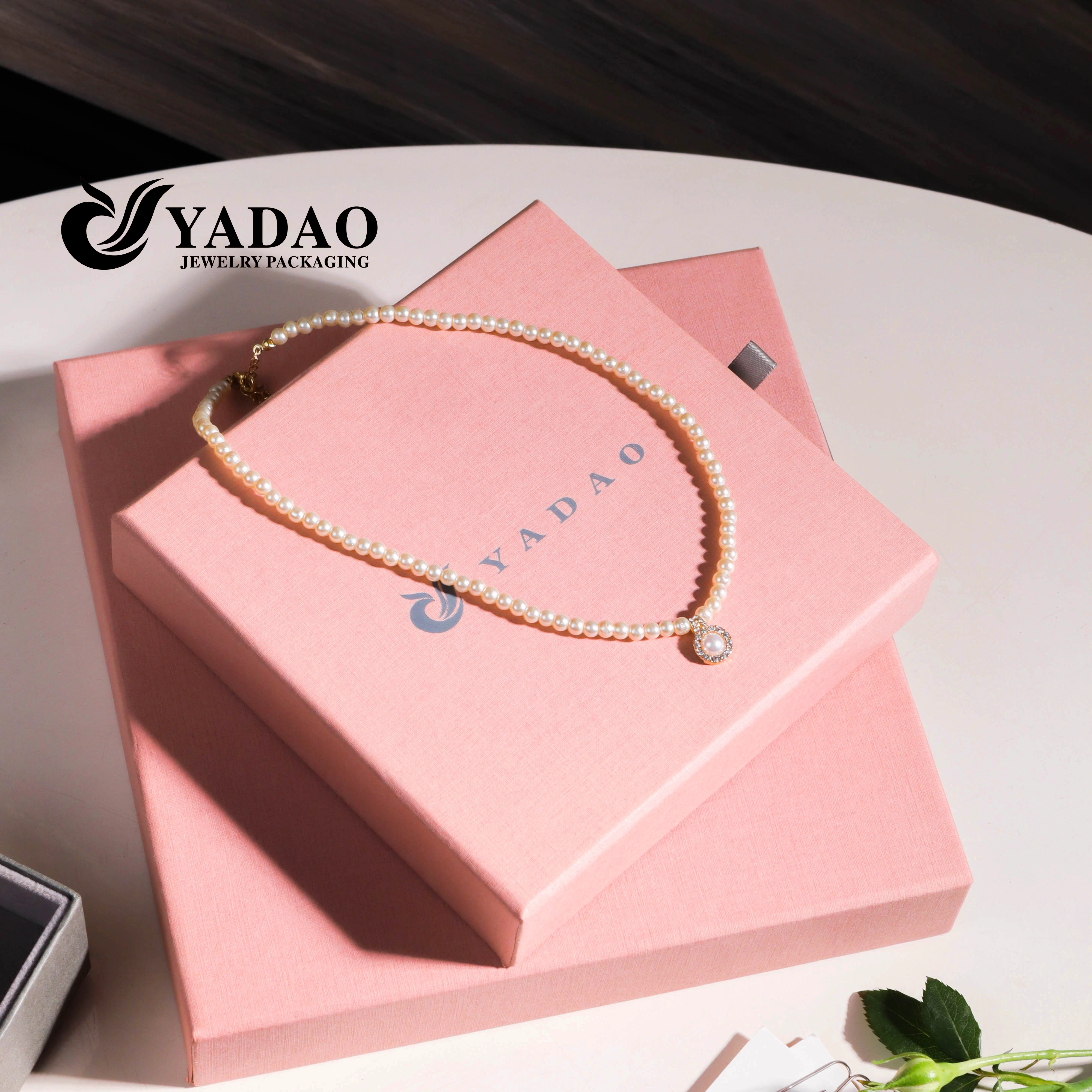 รีไซเคิลได้กล่องกระดาษลิ้นชักบรรจุภัณฑ์ที่เป็นมิตรกับสิ่งแวดล้อมสำหรับเครื่องประดับอีคอมเมิร์ซ