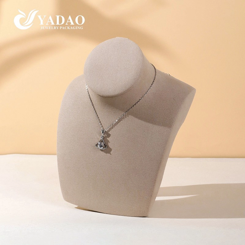 Resin Bust Microfiber Perhiasan Kalung Paparan Custom Sebarang Saiz Warna Dengan Percetakan Logo Jenama