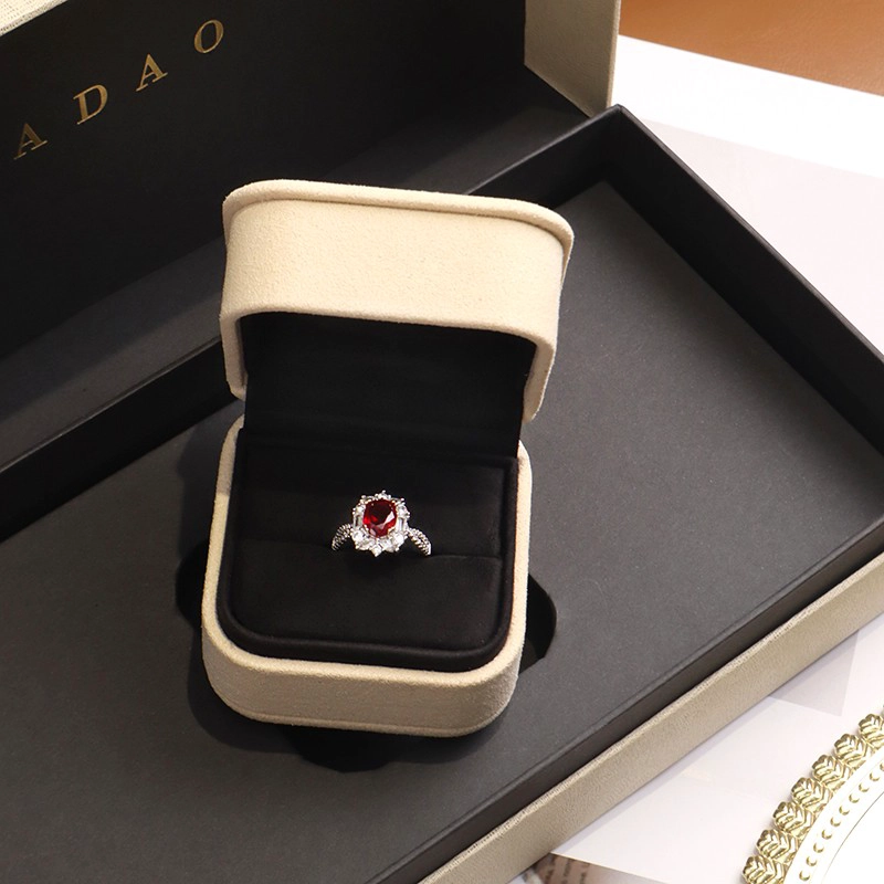 Skräddarsydd ring diamant smyckeskrin skattskyddare yttre förpackning pappersfodral
