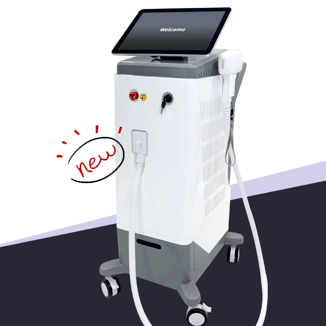 Máquina de depilação a laser de diodo laser de comprimento de onda triplo para salão de beleza 808nm