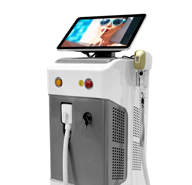 China Fabrikpreis 1200 1600W 3 Wellen 755 808 1064 Diodenlaser-Haarentfernungseis Hersteller