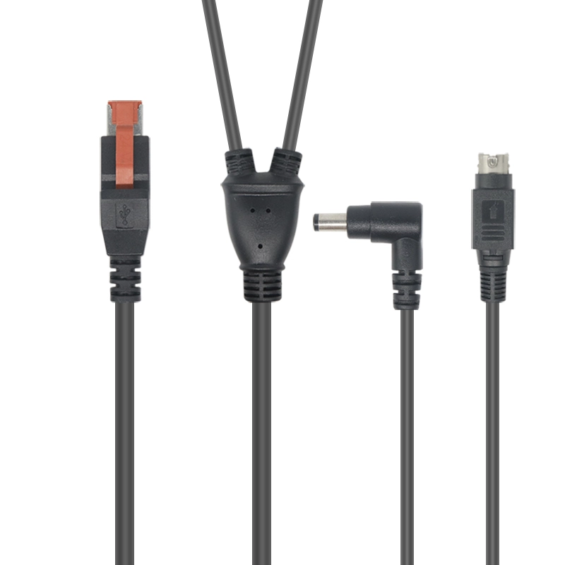 porcelana Cable macho 24V Poweredusb a 3pin Power DIN  DC 5521 Macho fabricante
